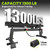 HANDBODE Adjustable Weight Bench for Full Body Workout, 1300 lb Weight Capacity Bench Press Bench of Home Gym Strength Training, Incline Upright Flat Utility Workout Bench with 40 lb Dumbbells