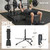 SAKAE Squat Rack, Multi-Function Power Cage with Adjustable Cable Crossover System for Strength Training, Power Rack with LAT Pull Down, Pull-Up Bar, Dip Bars, Weight Bench & Training Attachments