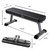 Finer Form Gym Quality Foldable Flat Bench for Multi-Purpose Weight Training and Ab Exercises - Free PDF Workout Chart Included