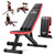 Nicepeople Adjustable Weight Bench up to 6.5'', Dual-Support Workout Bench & 10 Backrests for Chest Shoulders Arms for Home Gym, 660LBS Capacity but Compact and Foldable Strength Bench Apartment Room