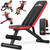 NICEPEOPLE Adjustable Weight Bench for Home Gym, 660LBS Capacity Workout Bench with 8 Backrests for Chest Shoulders Arms, Compact and Foldable Strength Bench for Small Space Apartment Room