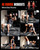 Mikolo Weight Bench - 1300 Weight Capacity and 40 Adjustable Positions for Full Body Workouts, Incline, Decline and Flat Setting for Garage and Home Gym, Black