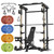 Major Fitness Drone3 Smith Machine, All-in-One Home Gym Squat Rack with Cable Crossover & Pull-Up Station, Heavy-Duty Strength Training (D3SMS-KHA (with Bench Elite BLK & 230LB CLR BP NEW)