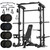 Major Fitness Drone3 Smith Machine with Weight Bench & 230lb Plates Set, All-in-One Home Gym Squat Rack with Cable Crossover & Pull-Up Station, Heavy-Duty Strength Training, Black