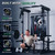 MAJOR FITNESS Drone3 Power Rack, 2500lbs Multi-Function Home Gym Squat Rack with Dual Pulley System, Pull-Up Bar & J-Hooks, Heavy-Duty Steel Frame for Maximum Stability & Strength Training