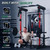 MAJOR FITNESS Drone3 Power Rack, 2500lbs Multi-Function Home Gym Squat Rack with Dual Pulley System, Pull-Up Bar & J-Hooks, Heavy-Duty Steel Frame for Maximum Stability & Strength Training