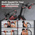 Power Tower Dip Station Pull Up Bar for Fitness Home Gym Workout,Multi-Function Adjustable Height Fitness Strength Training Exercise Equipment,with Power Elastic Ropes
