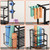 skypelia 4-Tier Dumbbell Rack Stand Only, 600LBS Adjustable Weight Rack for Dumbbells, Home Gym Storage Rack for Yoga Mat Kettlebells, Workout Equipment Storage Organizer with Wheels and Hooks