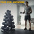 RITFIT Rubber Hex Dumbbells Set with Rack, 180-780LB Heavy-Duty Cast Iron Core, Knurled Chrome Handle, Space-Saving Storage Rack for Home Gym Strength Training