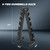 RITFIT Rubber Hex Dumbbells Set with Rack, 180-780LB Heavy-Duty Cast Iron Core, Knurled Chrome Handle, Space-Saving Storage Rack for Home Gym Strength Training