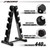 RITFIT Rubber Hex Dumbbells Set with Rack, 180-780LB Heavy-Duty Cast Iron Core, Knurled Chrome Handle, Space-Saving Storage Rack for Home Gym Strength Training