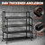 Dumbbell Rack Weight Stand Only - Adjustable Weight Rack for Dumbbells, Home Gym Storage Rack for Yoga Mat Foam Roller Kettlebells, Workout Equipment Storage Organizer With Wheels