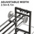 3-Tier Adjustable Dumbbell Rack Heavy Duty Metal Storage Rack, Dumbbell Weight Rack and Kettlebells Rack, Yoga Mat Organizer, Multi-Purpose Gym Equipment Storage Stand for Home Gym Accessories
