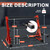 Prime Prosperity Dumbbell Rack 3 Tier Heavy Duty Weight Organizer Dumbbell Storage Stand Holder 1100lbs Capacity Quick Assembly Dumbbell Weight Storage Rack For Home Gym, Red (Rack Only)