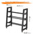 CHICAURA 3 Tier Weight Rack for Home Gym Dumbbells, Universal Dumbbell Rack with Adjustable Width Rails, Heavy Duty Angled Storage Stand for Kettlebells & Hand Weights (Rack Only)