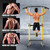 soges Power Tower Pull Up Bar Station, Free Standing Pull Up Rack Dip Station for Home Gym, Height Adjustable Home Strength Training Fitness Workout Equipment, Yellow