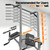 Power Tower Pull Up Station, Dip Station with Stable H-Shaped Base, Adjustable Height for Pull-Ups, Dips, Knee Raises & Calisthenics Training