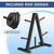 Weight Plate Rack, Weight Tree, 1-Inch Home Gym Storage Stand, Holds 300 lbs