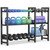 Dumbbell Rack 3-Tier Weight Stand Dumbbell Storage 50In Length For Home Gym Adjustable Spacing