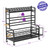 XXL-Dumbbell Rack Weight Rack for Dumbbells, VOPEAK Home Gym Storage Rack for Yoga Mat Kettlebells and Strength Training Equipment, Weight Storage Holder Stand Rack for Dumbbells with Wheels