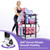 Josmimic 3-Tier Heavy-Duty Home Gym Storage Rack with Hooks and Smooth Wheels for Workout Gear