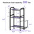 Josmimic 3-Tier Heavy-Duty Home Gym Storage Rack with Hooks and Smooth Wheels for Workout Gear