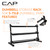 CAP 1200 LB Dumbbell Set with 3-Tier Rack, Rubber Hex Weights, Home & Commercial Gym Weight Set for Strength Training, Chrome Handle, Black Rack
