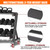 CHICAURA 3 Tier Dumbbell Rack with Lockable Wheels, 1200LBS Rolling Weight Rack for Home Gym, Heavy Duty Adjustable Dumbbell Holder for Kettlebell & Free Weights Storage Organizer