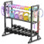 3 Tier Adjustable Dumbbell Rack Stand, Heavy Duty Carbon Steel Weight Storage Organizer for Home Gym, Easy Assembly, 450 lb Capacity for Dumbbells & Kettlebells (Dumbbell Rack Stand Only)