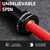 LIONSCOOL 7ft Olympic Barbell (Red Ceramic Shaft & Black E-coated Sleeves, 1500LBS, No Center Knurl)