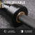 LIONSCOOL 7ft Olympic Barbell (Black E-coating, 1500LBS, No Center Knurl)