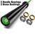 RICHUANG 7ft Olympic Barbell Weight Bar for Weightlifting,Powerlifting,CrossFit Training,500 lbs Max Load Capacity,Q235 Steel,2 Inch Olympic Strength Training Bar for Home Gym,Exercises Fitness Equipment 500LBS-Green