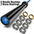 RICHUANG 7ft Olympic Barbell Weight Bar for Weightlifting, Powerlifting, CrossFit Training , 1000 lbs Max Load Capacity, Alloy Steel, 2 Inch Olympic Strength Training Bar for Home Gym Exercises Fitness Equipment 1000LBS-Blue