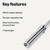 Amazon Basics 7ft Olympic Barbell Bar, 2" Diameter, Chrome Finish, 500-Pound Capacity