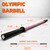 Fitvids 7ft Olympic Barbell 45LBS for Weightlifting and Powerlifting, 2 Inch Strength Training Bar with Needle Bearings, Pink