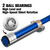 RitFit Barbell Weight Set - 4/6FT Olympic Barbell with Weight Plates (55-275LB Total) - Weightlifting Equipment for Squats, Curls, Deadlifts, Presses, 4FT Silver/Blue Bar with 85LB Plates