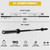 Mikolo 7ft Olympic Barbell, Barbell for Weightlifting and Powerlifting 45lb, Olympic Bar for 1500lbs Capacity, Weight Bar Fit 2” Standard Weights (combo 5)
