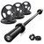 RitFit Barbell Weight Set - 4/6FT Olympic Barbell with Weight Plates (55-115LB Total) - Weightlifting Equipment for Squats, Curls, Deadlifts, Presses, Hip Thrusts 4FT Black Bar with 55LB Plates
