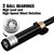 RitFit Barbell Weight Set - 4/6FT Olympic Barbell with Weight Plates (55-115LB Total) - Weightlifting Equipment for Squats, Curls, Deadlifts, Presses, Hip Thrusts 4FT Black Bar with 55LB Plates