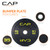 CAP Barbell 260 lb Economy Olympic Weight Set with 7ft Chrome Barbell & Black Bumper Plates with Color Logo