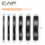 CAP Barbell 260 lb Economy Olympic Weight Set with 7ft Chrome Barbell & Black Bumper Plates with Color Logo