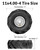 RONPOW 11x4.00-4 Tiller Tire and Wheel, 1" Axle Bore, 3-1/8" Centered Hub, 400 lb Load Capacity, 4 Ply Pneumatic Replacement Tire for Rototiller & Garden Tiller, 2 Pack Silver