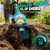 Cordless Tiller Cultivator Compatible with Makita 18V Battery, Ecarke 450RPM Brushless Garden Rototiller,48 Steel Tines, 9" W×6.3" D,Foldable Soil Tilling Tool for Garden Lawn Landscaping (Tool Only)
