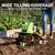 STEELITE 18 Inch Width Electric Tiller Cultivator, 8.7-Inch Depth Electric Rototiller with 24 Durable Steel Tines, 13.5 Amp Corded Cultivator for Gardening, 2-Adjustable Wheels for Garden Lawn Yard