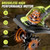21V Cordlees Tiller Cultivator for Gardening, 400RPM Electric Garden Tiller, Brushless Rototiller with 2 * 3.0Ah Battery, 9.5" Width 7" Depth, for Yard、Lawn、Soil Tiller (Green)