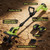 21V Cordlees Tiller Cultivator for Gardening, 400RPM Electric Garden Tiller, Brushless Rototiller with 2 * 3.0Ah Battery, 9.5" Width 7" Depth, for Yard、Lawn、Soil Tiller (Green)