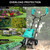 IncwBo 13.5 Amp 12 Inch Electric Tiller/Cultivator with 4 Steel Tines, 8'' Tilling Depth Small Garden Tiller for Gardening, Corded Rototiller with Adjustable Wheels