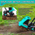 IncwBo 15 Amp 12 Inch Electric Tiller/Cultivator with 4 Steel Tines Small Garden Tiller for Gardening, Corded Rototiller with Adjustable Wheels