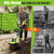 Brushless Cordlees Tiller Cultivator for Gardening, 6000mAh 20v Battery Powered Electric Garden Tiller Rototiller,9" Width 7" Depth,Lightweight Small SoilTiller for Cultivating/Lawn/Garden Tool