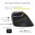 Delux M618 Mini BT 4.0+2.4GHz Dual mode Wireless Mouse Ergonomic Rechargeable Silent click Vertical Mice For Computer